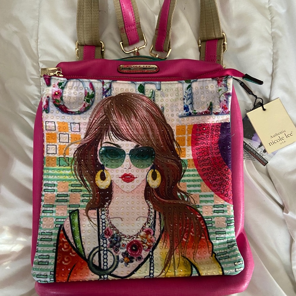 Brand New Nicole Lee Backpack Purse And Wallet